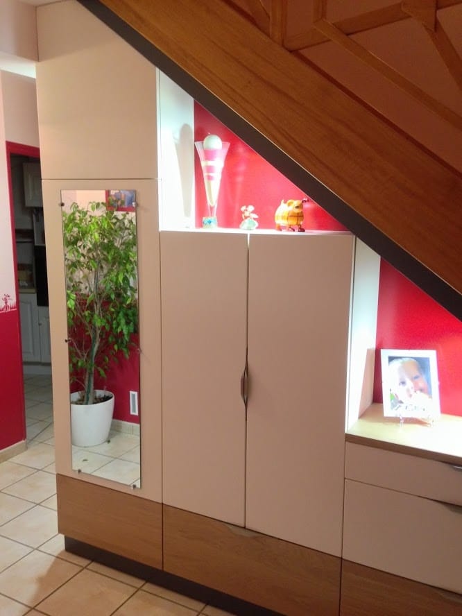 Rangement sous escalier à St Germain d&rsquo;Anxure – Mayenne